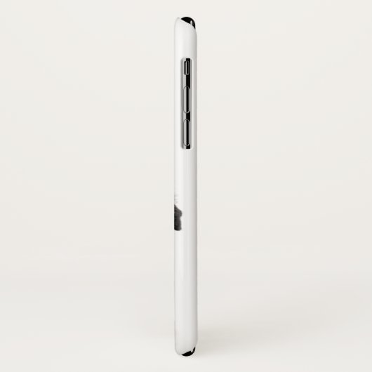 Niedliche Weihnachten Schwarzer Mops Welpe Santa Case-Mate iPhone Hülle (Hinten/Links)