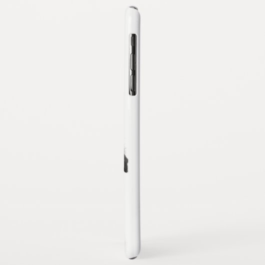 Niedliche Weihnachten Schwarzer Mops Welpe Santa Case-Mate iPhone Hülle (Hinten/Links)