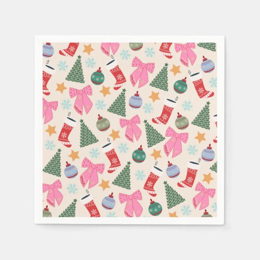 Niedliche Weihnachten Serviette (Vorderseite)