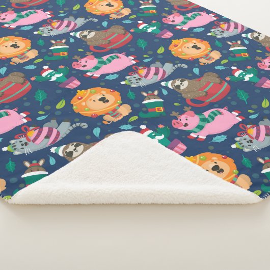 Niedliche Weihnachten Sherpadecke (3/4)