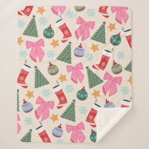 Niedliche Weihnachten Sherpadecke