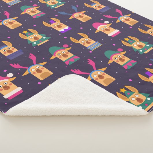 Niedliche Weihnachten Sherpadecke (3/4)