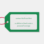 Niedliche Weihnachten, Singen und Tanzen Weihnacht Geschenkanhänger (Rückseite Horizontal)