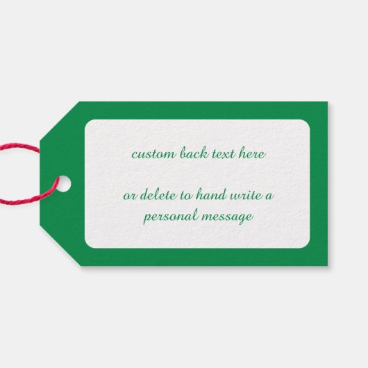 Niedliche Weihnachten, Singen und Tanzen Weihnacht Geschenkanhänger (Rückseite Horizontal)