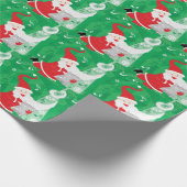 Niedliche Weihnachten, Singen und Tanzen Weihnacht Geschenkpapier (Ecke)