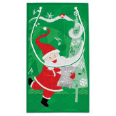 Niedliche Weihnachten, Singen und Tanzen Weihnacht Kleine Geschenktüte (Rückseite)