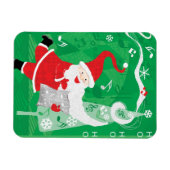 Niedliche Weihnachten, Singen und Tanzen Weihnacht Magnet (Horizontal)