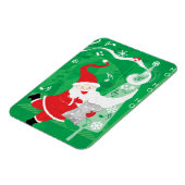 Niedliche Weihnachten, Singen und Tanzen Weihnacht Magnet (Linke Seite)