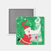 Niedliche Weihnachten, Singen und Tanzen Weihnacht Magnet (Vorderseite/Rückseite)