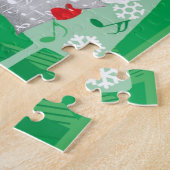 Niedliche Weihnachten, Singen und Tanzen Weihnacht Puzzle (Seite)
