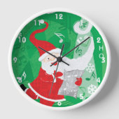 Niedliche Weihnachten, Singen und Tanzen Weihnacht Uhr (Vorderseite)