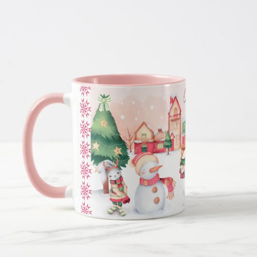 Niedliche Weihnachten Tasse (Links)