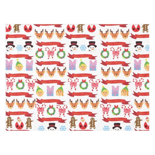 Niedliche Weihnachten Tischdecke (Vorderseite (Horizontal))