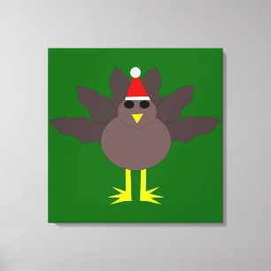 Niedliche Weihnachten Türkei Canvas Print Leinwanddruck