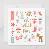 Niedliche Weihnachten Was Spaß Foto Flat Card (Vorderseite)