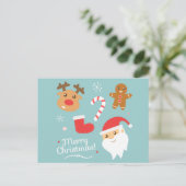 Niedliche Weihnachten - Weihnachten, Rentier, Lebk (Stehend Vorderseite)