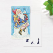 Niedliche Weihnachten, Weihnachtsmann auf Snowball (Schreibtisch)