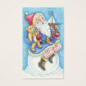 Niedliche Weihnachten, Weihnachtsmann auf Snowball (Vorderseite)