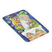 Niedliche Weihnachten, Weihnachtsmann im Schornste Magnet (Rechte Seite)