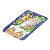 Niedliche Weihnachten, Weihnachtsmann im Schornste Magnet (Linke Seite)