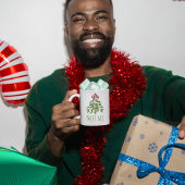 Niedliche Weihnachten Whimsical Mistletoor Wasserf Kaffeetasse