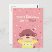 Niedliche Weihnachten wie keine andere Puzzletkart Postkarte (Vorne/Hinten)