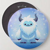 Niedliche Weihnachten/Winterjeti Button (Vorne & Hinten)