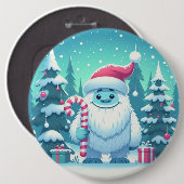 Niedliche Weihnachten/Winterjeti Button (Vorne & Hinten)