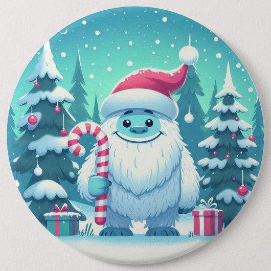 Niedliche Weihnachten/Winterjeti Button (Vorderseite)