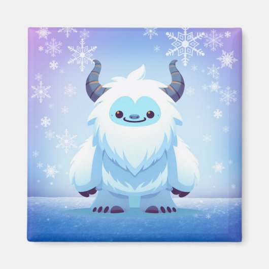 Niedliche Weihnachten/Winterjeti Magnet (Vorne)