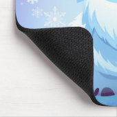 Niedliche Weihnachten/Winterjeti Mousepad (Ecke)