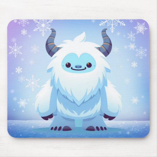 Niedliche Weihnachten/Winterjeti Mousepad (Vorne)