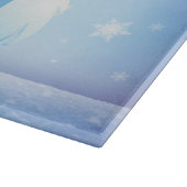 Niedliche Weihnachten/Winterjeti Schneidebrett (Ecke)