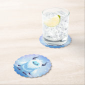 Niedliche Weihnachten/Winterjeti Untersetzer (Vor Ort)