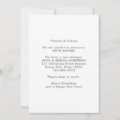 Niedliche Weihnachten wünscht Feuerplatz-Urlaub-Be Ankündigung (Rückseite)