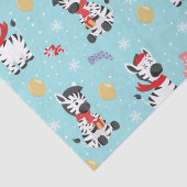 Niedliche Weihnachten Zebra Chic Moderne Seidenpapier (Detail)