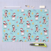 Niedliche Weihnachten Zebra Chic Moderne Seidenpapier (Handwerk)