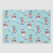 Niedliche Weihnachten Zebra Chic Moderne Seidenpapier (Vorderseite)