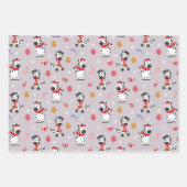 Niedliche Weihnachten Zebra und Freunde Geschenkpapier Set (Vorderseite 2)
