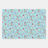 Niedliche Weihnachten Zebra und Freunde Geschenkpapier Set (Vorderseite)