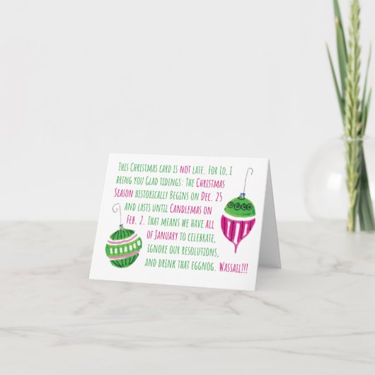 Niedliche Weihnachten zu spät (Vorderseite)