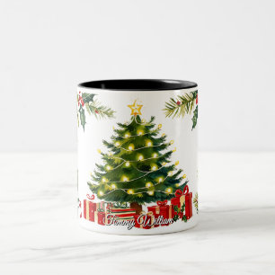 Niedliche Weihnachten Zweifarbige Tasse