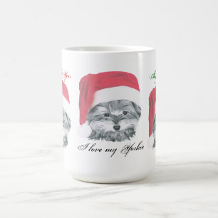 Niedliche WeihnachtenYorkie HundeTasse Kaffeetasse