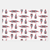 Niedliche weihnachtliche Wrapping Paper Sheets Geschenkpapier Set (Vorderseite 2)