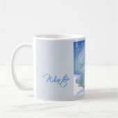 Niedliche Weihnachts-Blues Kaffeetasse (Links)