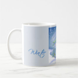Niedliche Weihnachts-Blues Kaffeetasse