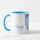 Niedliche Weihnachts-Blues Tasse (Links)