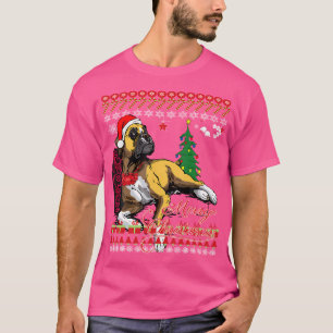 Niedliche Weihnachts-Boxer-Hunde T-Shirt
