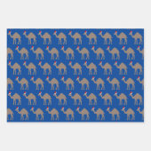 Niedliche Weihnachts-Camel-Kundenmeldung Geschenkpapier Set (Vorderseite 3)