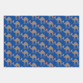 Niedliche Weihnachts-Camel-Kundenmeldung Geschenkpapier Set (Vorderseite)